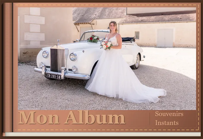 Album mariage numérique consulté sur ordinateur, sans connexion internet
